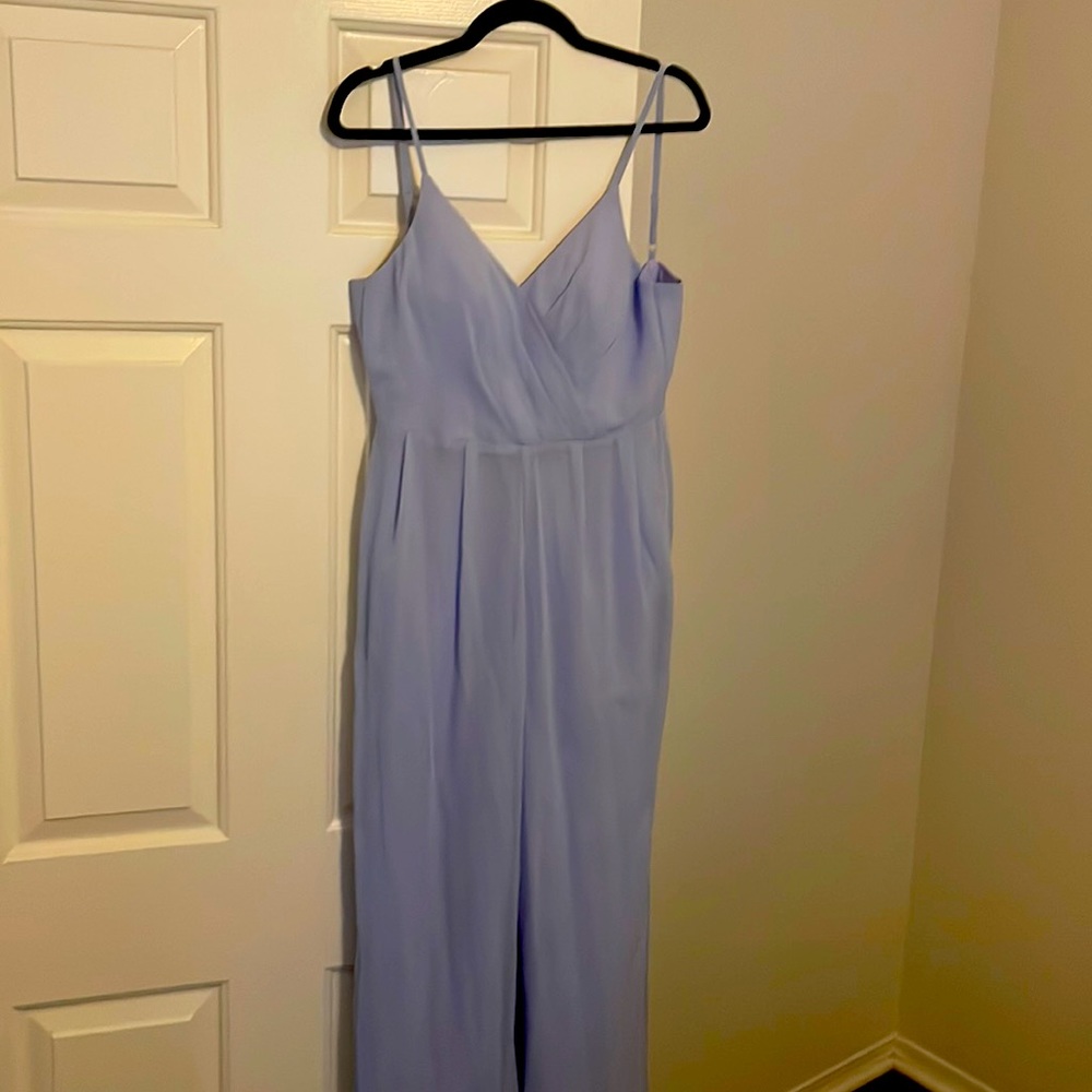 Bridesmaid jumpsuit | dusty blue | size small